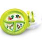 Show 'n Tell Start-Right Plate with lid and embedded utensils - Spanish
